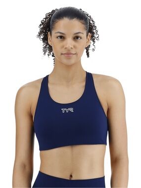 TYR Joule Elite Women's Classic Sports Bra Navy Blue Size Large